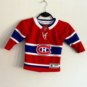 Official Montreal Canadiens Jersey. Child size 2/4T